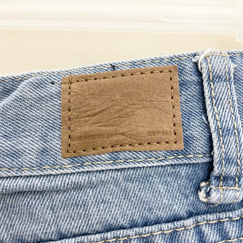 Sz 27 women mom Jean high rise Classic Blue Denim Jeans cotton NWT - Picture 5 of 12